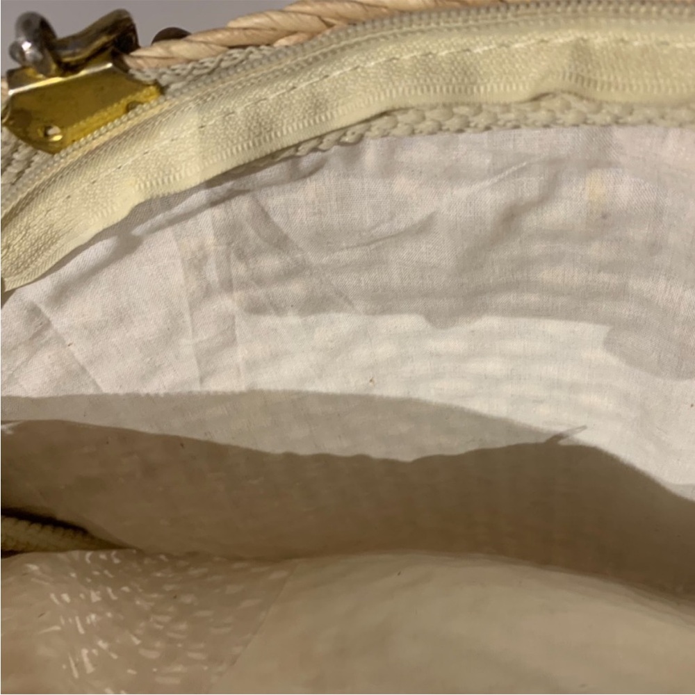 GORGEOUS VINTAGE RATTAN SHOULDER‎ BAG W/ HANDLE - MADE IN ITALY - Picture 11 of 11